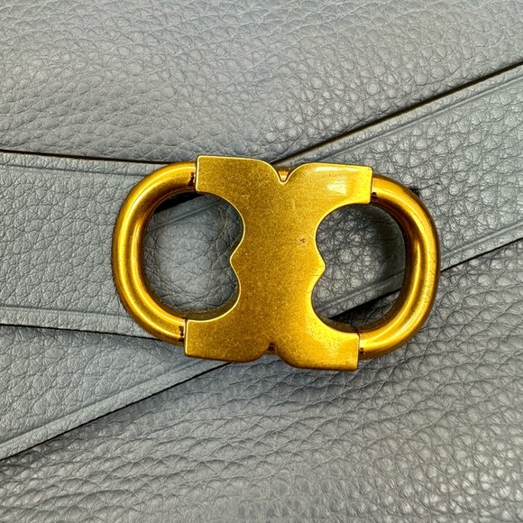 Tory Burch Gemini Link Camera Bag Blue - Picture 9 of 11